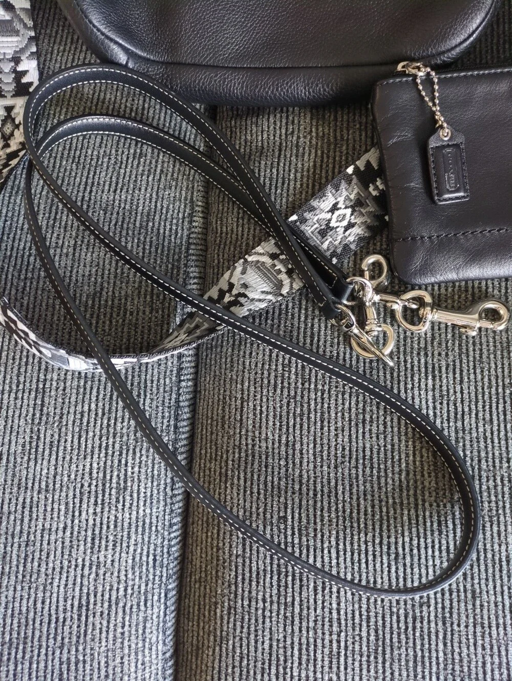 ❤️ EUC Coach F49160 Black Park Leather Mini Duffle Crossbody W/Extras